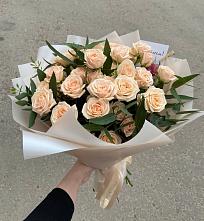 Букет Кремовые розы Латте в Усть-Качка