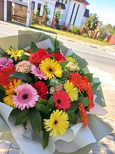 Букет цветов из:  Герберы #REPLACE_PRED# Усть-Качка