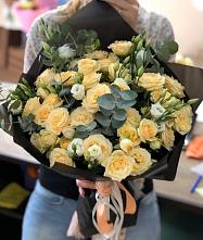 Букет цветов из:  Розы и Лизиантусы #REPLACE_PRED# Усть-Качка